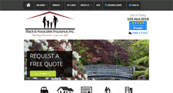 Desktop Screenshot of blackandassociatesins.com